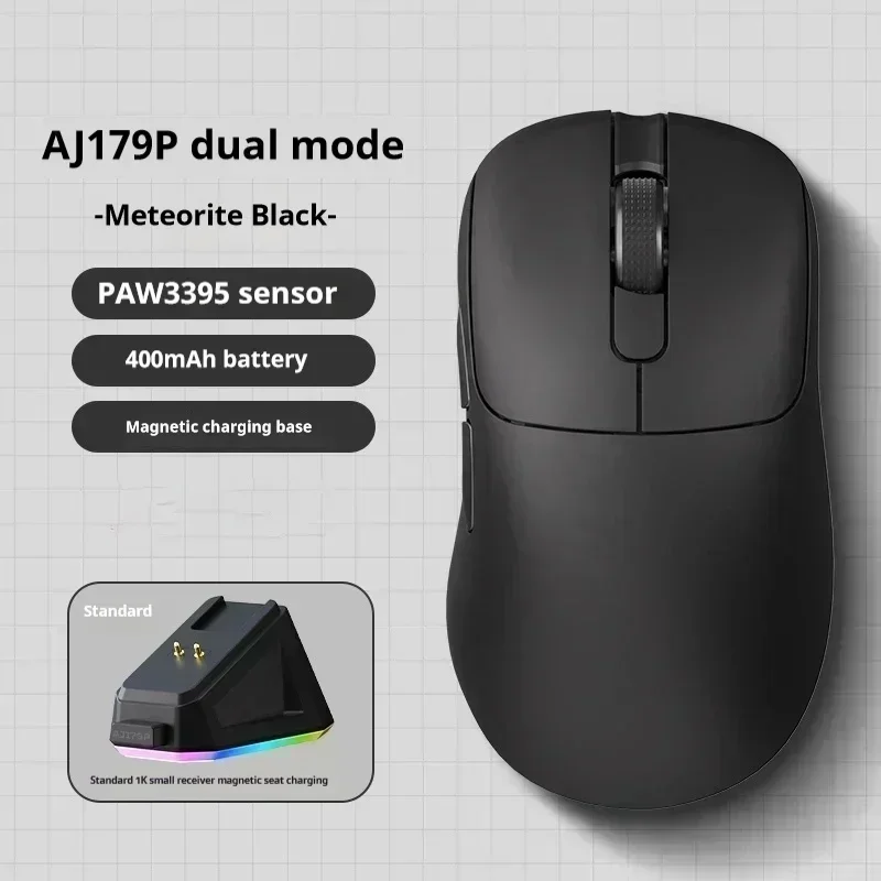 Imagem -05 - Ajazz-wireless Tri Mode Bluetooth Mouse com Doca de Carregamento Mouse Personalizado Leve Presente do Gamer Aj179 Apex Aj179 Pro