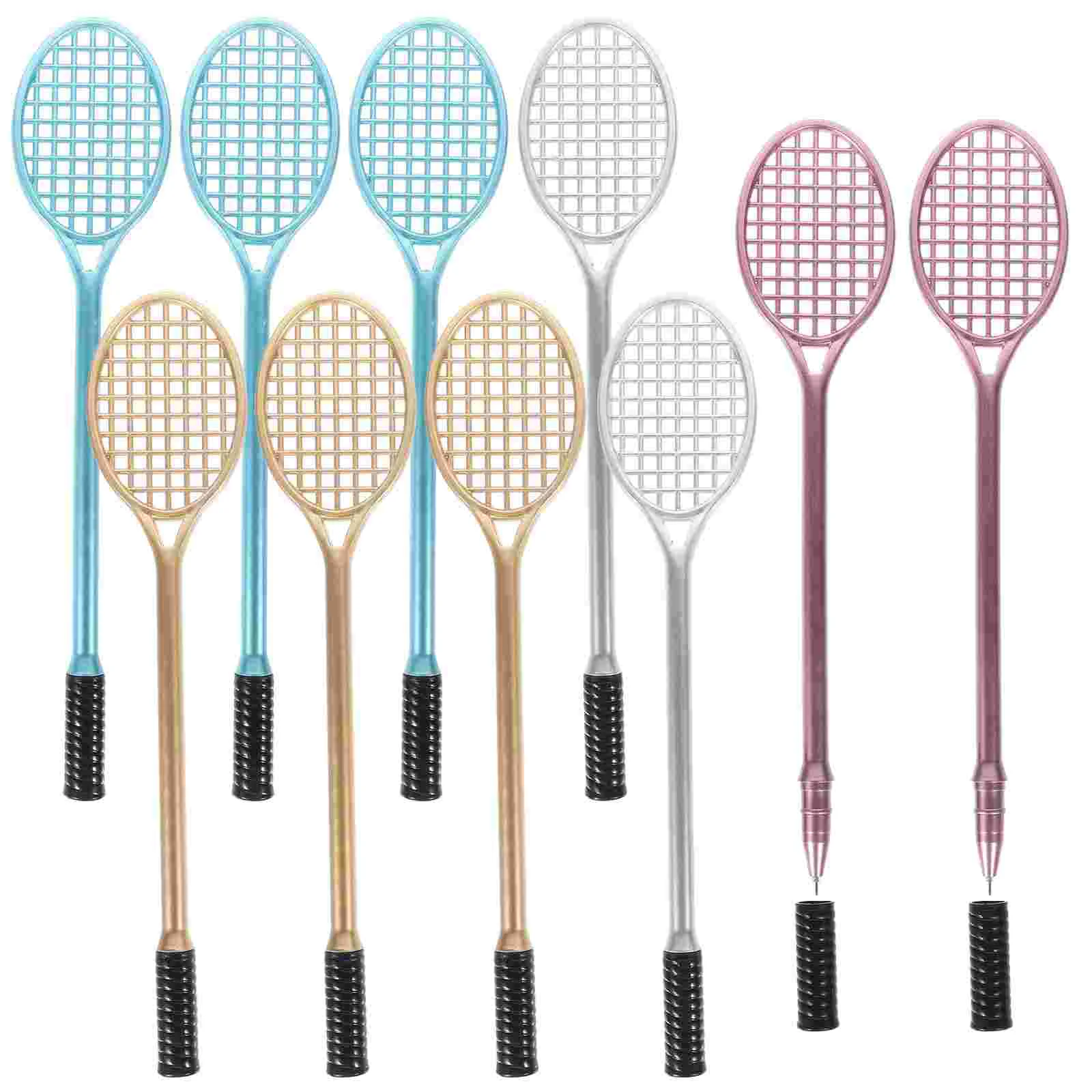 

Badminton Racket Gel Pen Fine Point Ink Pens Adorable Tennis Kids Gift Student Stationery