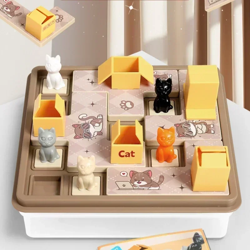 Children Logical Thinking Training Board Game Hidden Dog Maze Puzzles Educational Toys Parent-Child Interactive Children Gift