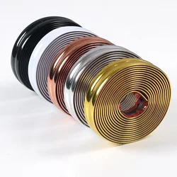 PVC Self-Adhesive Decorative Strip 20mm Width 20mm Height For Cabinet Door Table Edge Guard Strip Window Wall Corners Protecter