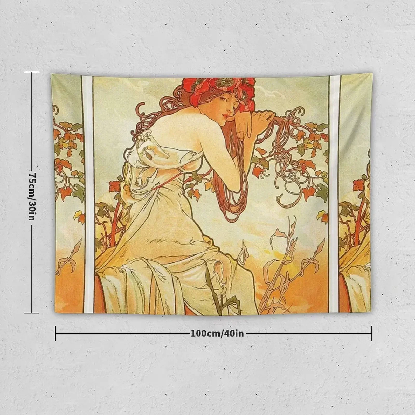 HD. Summer, by Alphonse Mucha (1896) High Definition Tapestry Things To Decorate The Room Decorative Wall Mural Tapestry