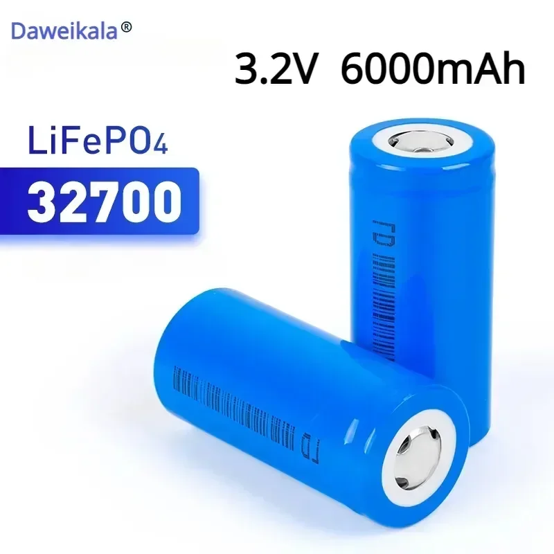 

100% Original 32700 6000mAh 3.2V Lifepo4 Rechargeable Battery Professional Lithium Iron Phosphate Power Battery with Screw