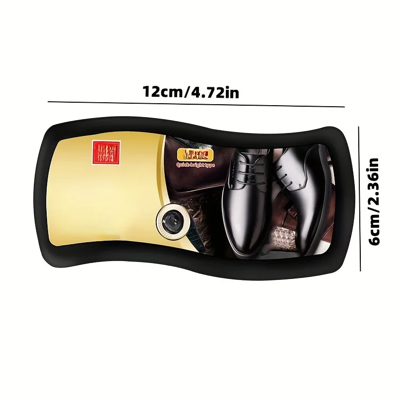 إسفنجة تلميع الأحذية المموجة اللامعة الراقية، حذاء العناية متعدد الوظائف عالي الكثافة، وحقيبة، وملمع السترة #3