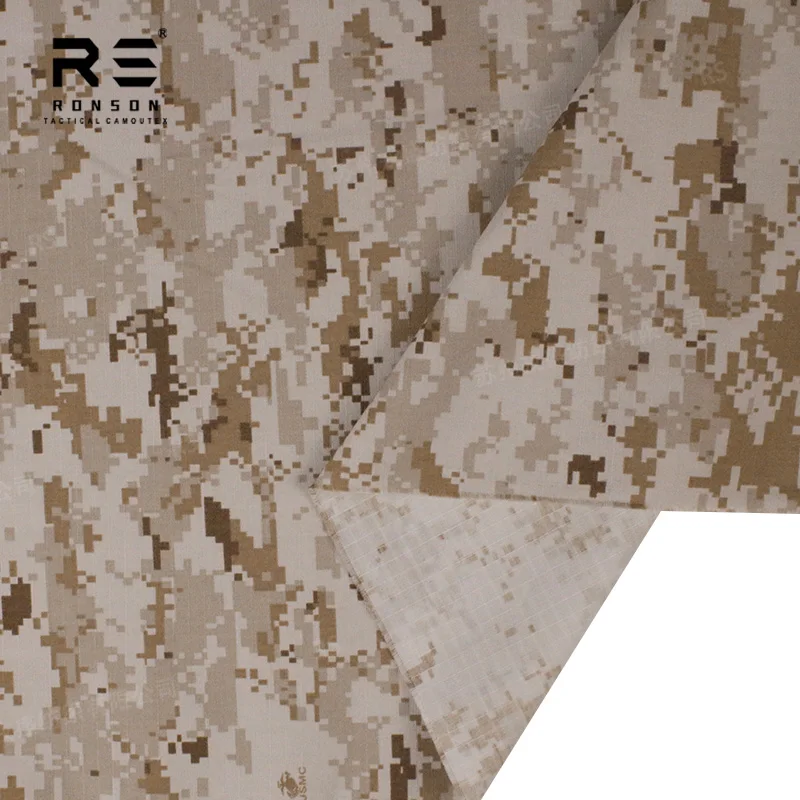 Heißer Verkauf 50 % Nylon 50 % Baumwolle Ripstop-Stoff MARPAT Desert NYCO5050 taktischer Stoff für einheitliche auf Lager