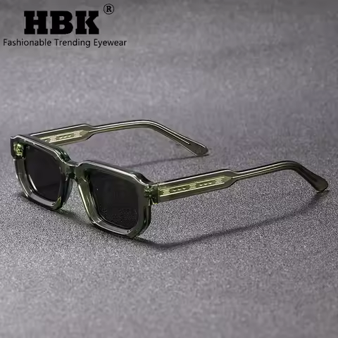 HBK New Fashion Small Frame Men Sunglasses Polygon Cupronickel Core Insert Leg Sun Glasses Outdoor Party Vacation Travel
