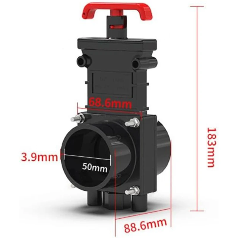 RVs Sewer Gate Valve Shut Off Valve W/ Leak Proof Cap Pull Type Waste Hose Valve For Caravan Motorhome Toilet Waste Water System view 4