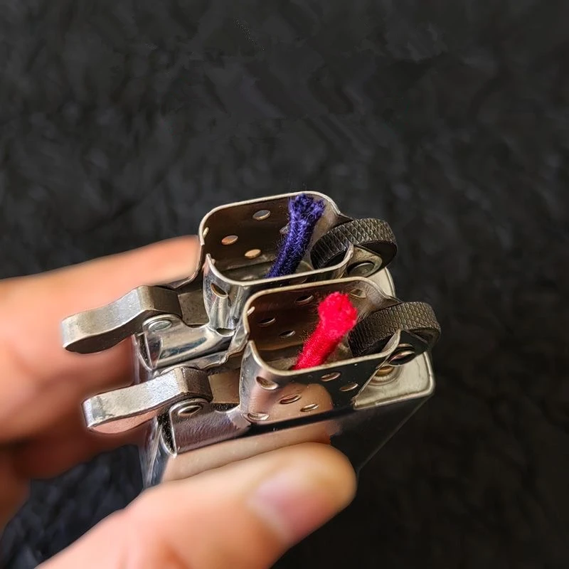 White/Red/Blue High Oil Absorption Pure Cotton Wicks With Needle For Zippo Zorro Gas Lighter Wicks Universal Accessories