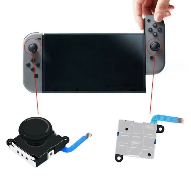10 pz/set Sostituzione Joystick Analogico ThumbStick Modulo Pulsante Per Nintendo Switch Joy-on Controller Joystick Analogico Sinistra/Destra
