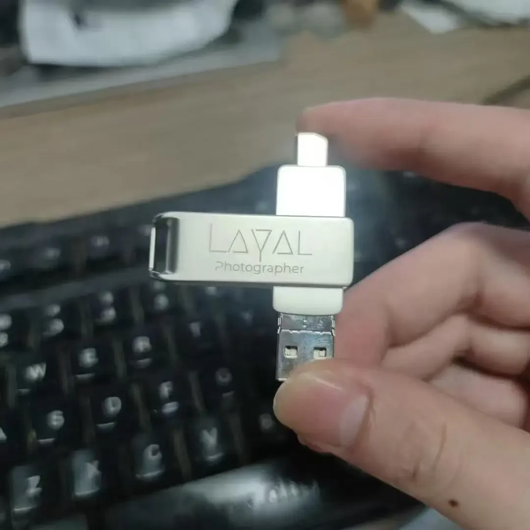 Free Custom Laser Engraving Logo Metal USB2.0 Flash Drive 4GB 8GB 16GB 32GB 64GB 128GB