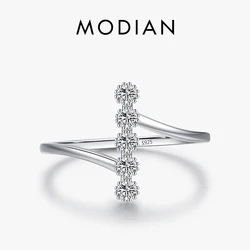 MODIAN-anillos de plata de ley 925 auténtica para mujer, joyería fina de compromiso, accesorios