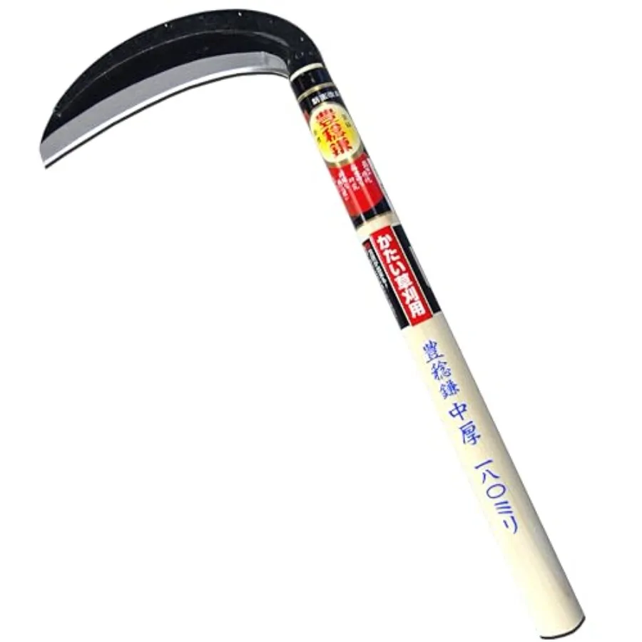 

Hounen Miyawaki Single-edged Medium-thick Sickle H-042 180mm Weeding Tools Gardening Sickle Made in Japan