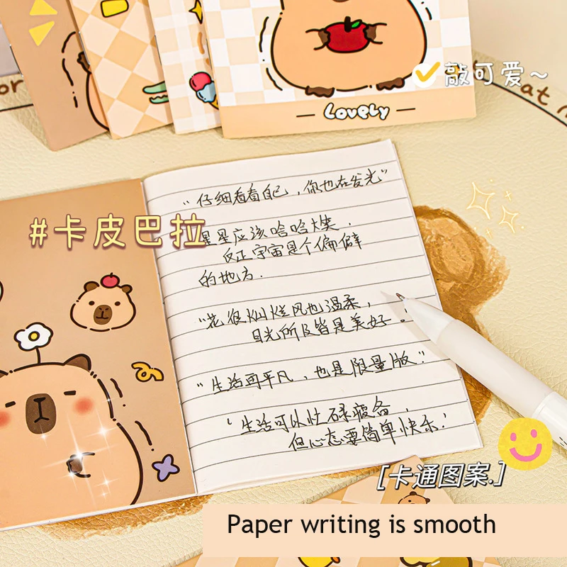 10 Books Capybara Notebook Agenda Kawaii Notepads Sketchbook Diary Weekly Planner School Notebooks Daily Planner Notepad