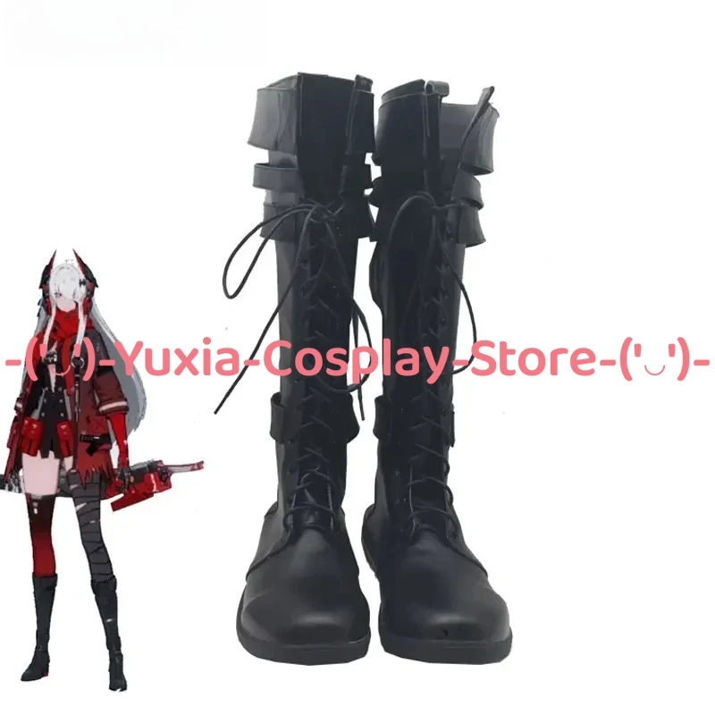 Yuxiacosplay! Punishing: Gray Raven Lucia Crimson Abyss Cosplay Shoes Character Prop PU Leather Boots Halloween Party Costume