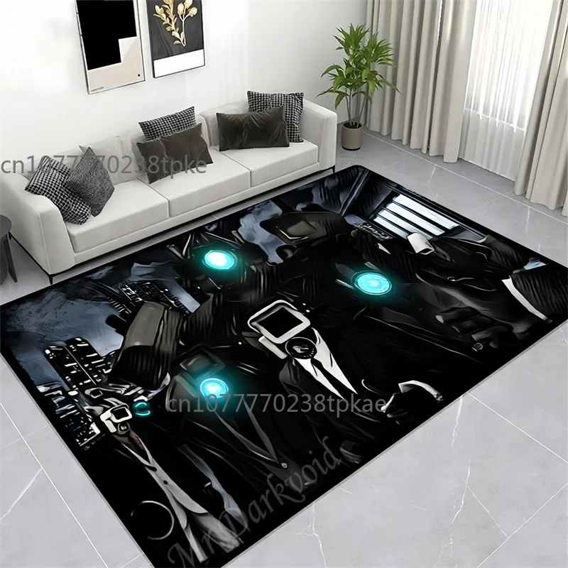 Alfombra de juego Skibidi para inodoro, tapetes para puerta, alfombras decorativas para sala de estar y dormitorio, alfombra para piso de cocina y baño