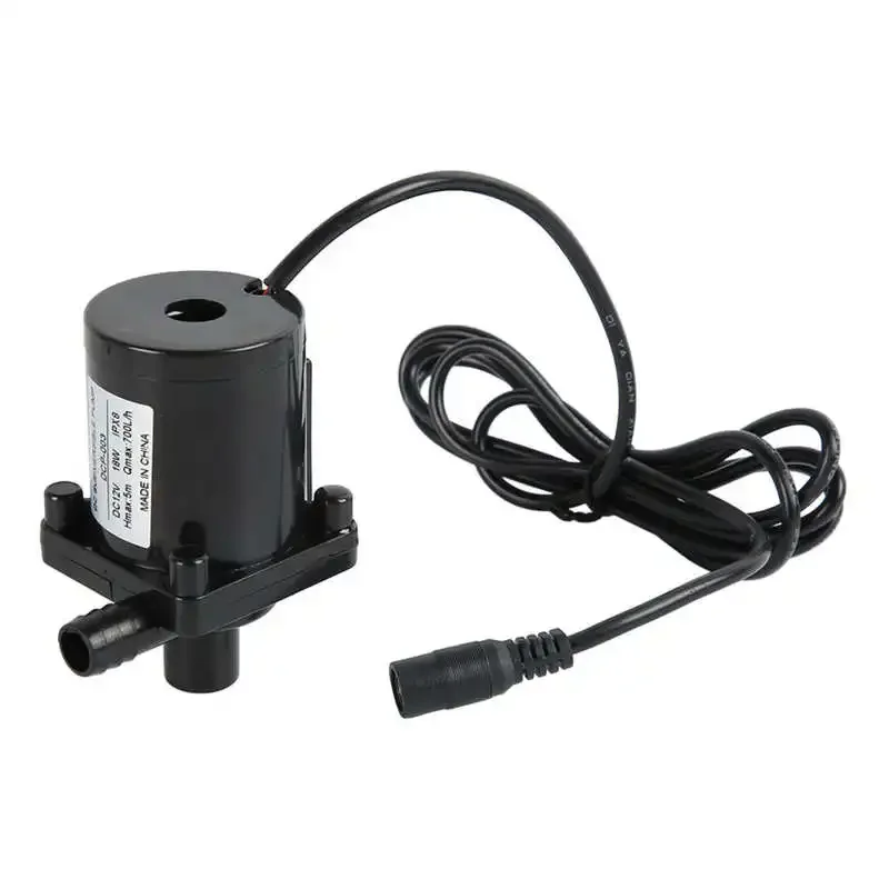 DC Submersible Pump Quiet 12V 18W Brushless Submersible Pump IPX8 Waterproof with Base for Aquarium for Hot Bath Machine