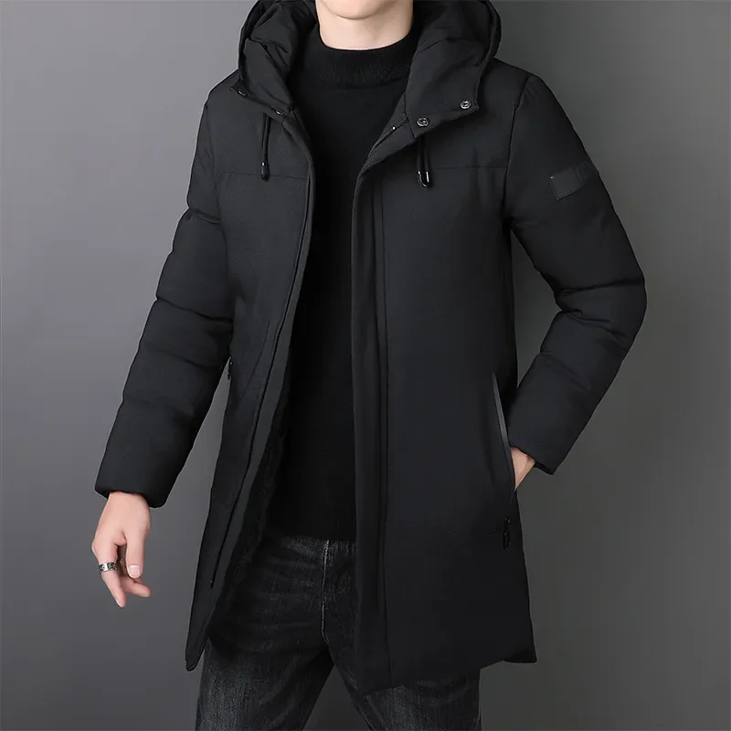 

New Brand Hooded Casual Fashion Long Thicken Outwear Parkas Jacket Men Winter Windbreaker Coats Men High Quality Parkas Clothing