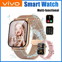 Reloj inteligente VIVO Android iPhone pantalla HD de 2,01 pulgadas respuesta hacer llamadas mensaje preservación modos deportivos DIY Dial pronóstico del tiempo para