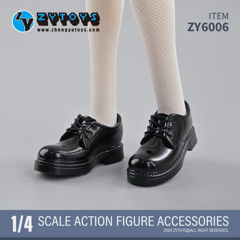 1/4 Scale BJD Doll Shoes Female Male Black Uniform Shoes Wear Inner 6.4*2.3cm PVC Material Fashion Accessories Hot Sale