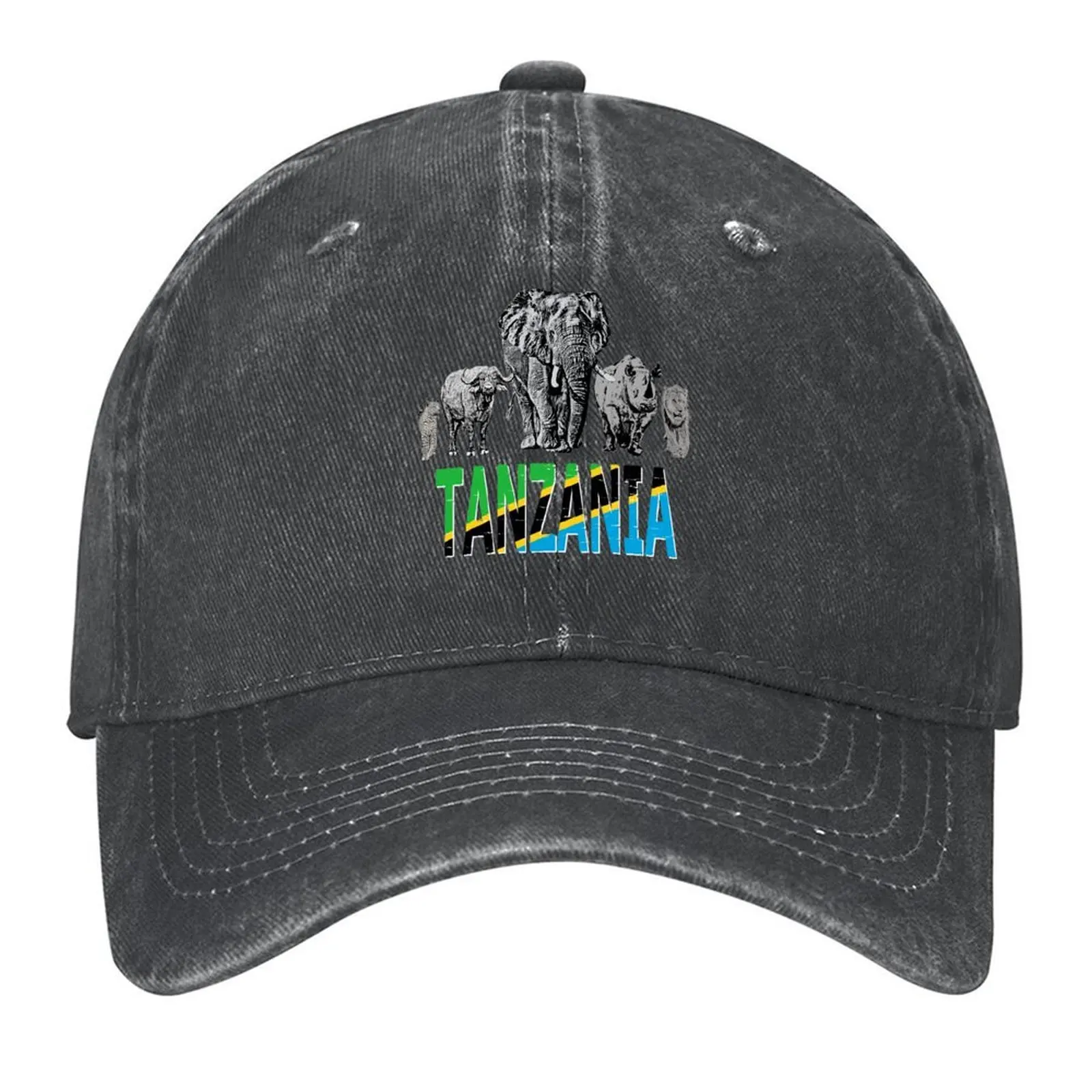 

Africa's Big 5 Animals for Tanzanians Baseball Cap summer hat custom caps Beach Bag funny hat Men Caps Women's
