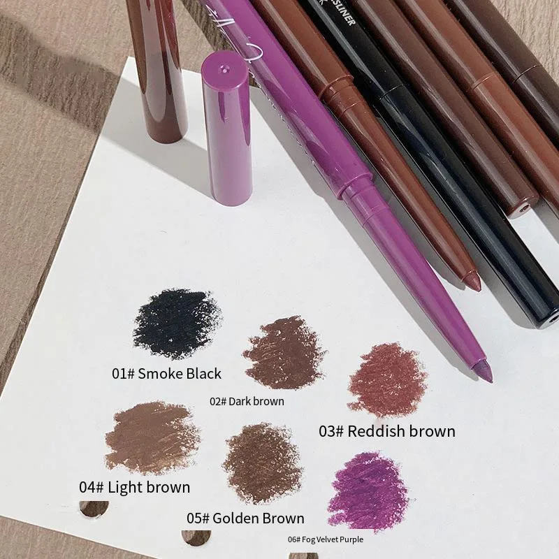 Eyebrow Pencil Color Glue Eyeliner Liquid Very Fine Non-smudging Color Waterproof  Sweat Resistant Brown Novice