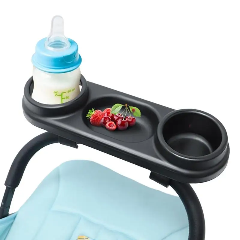 Stroller Cup Holder Antislip Baby Stroller Tray Stroller Snack Catcher and Drink Holder for Stroller Accessories