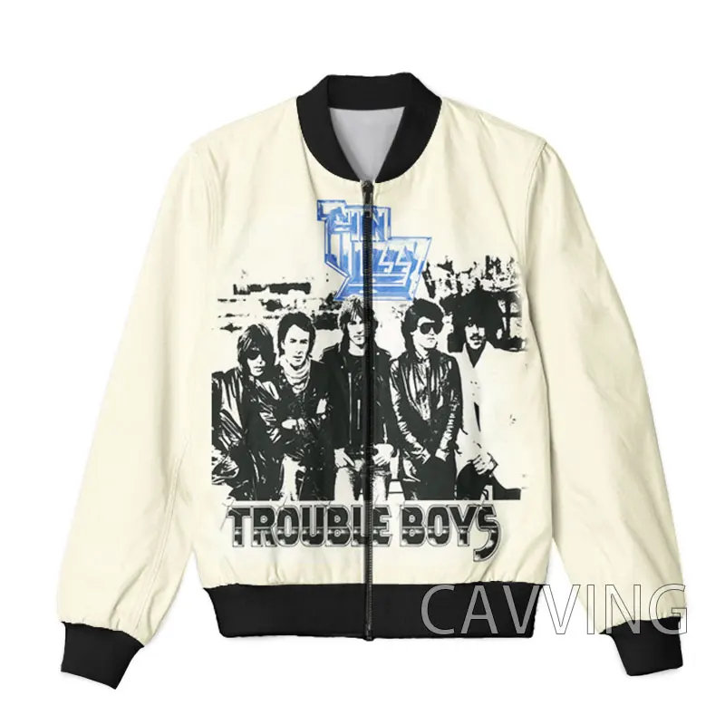 

CAVVING 3D Printed Thin Lizzy Rock Zipper Bomber Jackets Men Overcoat Mens Coat Zip Up Jackets for Women/Men Z02