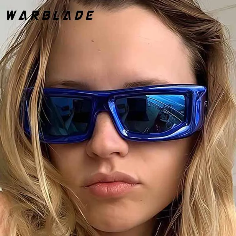 

Trend Y2K Cyberpunk Square Women's Sunglasses Hip-Hop Brand Design Outdoor Sports Men Sunglass Cycling Windproof Goggles UV400