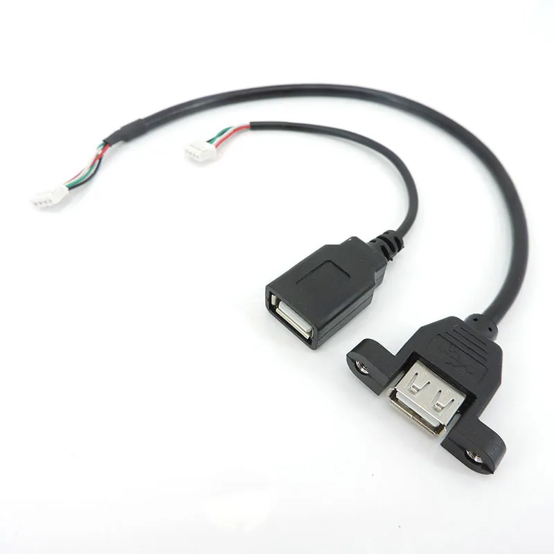 0.3M diy Cable USB 2.0 female to 4P pin wire PH2.0 cable USB 2.0 mount Female socket repair connector 4 pin Data