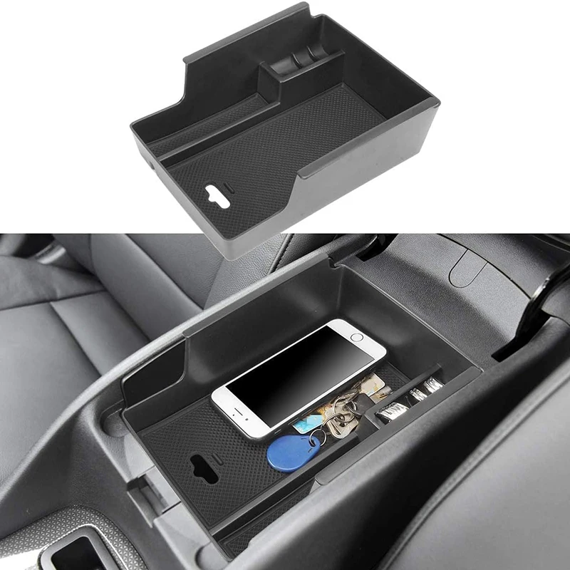 Center Console Organizer Compatible For Chevy Malibu 2016-2023 Insert Tray Accessories Armrest Secondary Storage Coin Holder