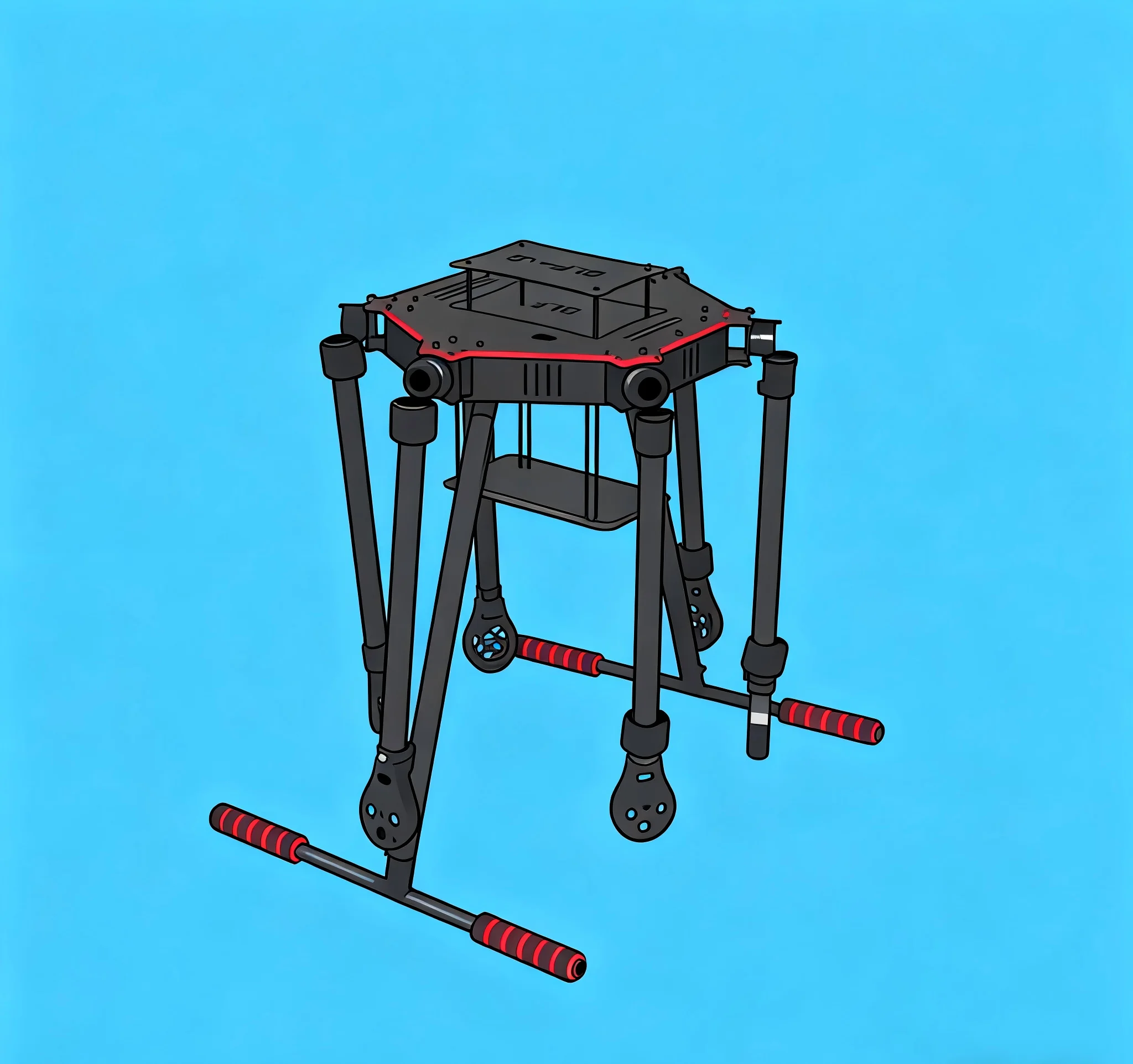 

LX1100 Full Carbon Fiber 1100mm Hexa-Rotor Frame B-CUBE 80A ESC PX4 Pixhawk 2.4.8 6C PRO Flight Control Set 6215 Motor