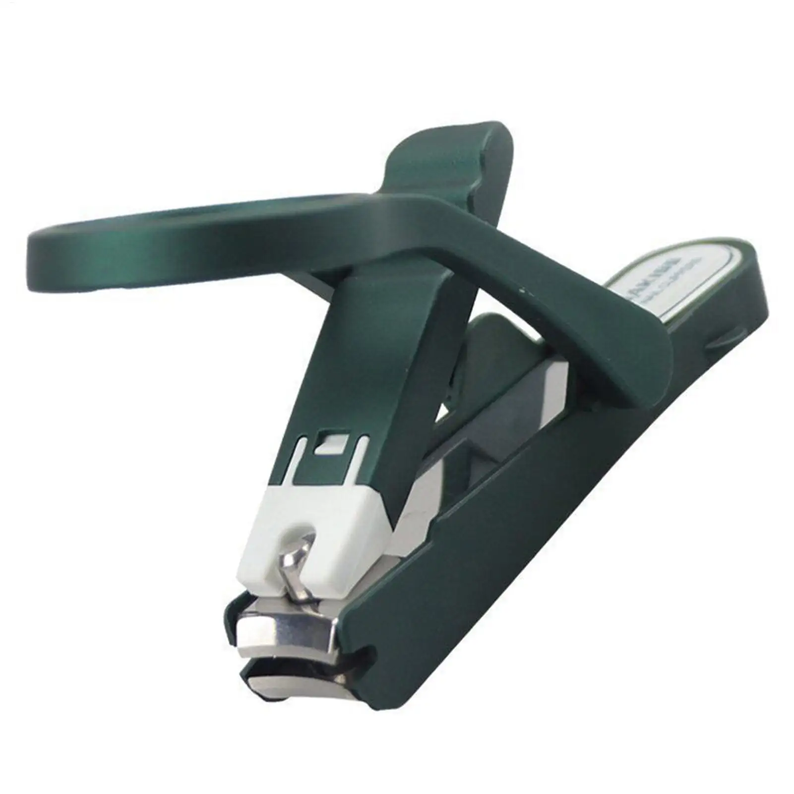 Cortador de unhas para idosos, cortador de unhas anti-respingo de aço inoxidável com lupa aparador de unhas, ferramenta de beleza de unhas