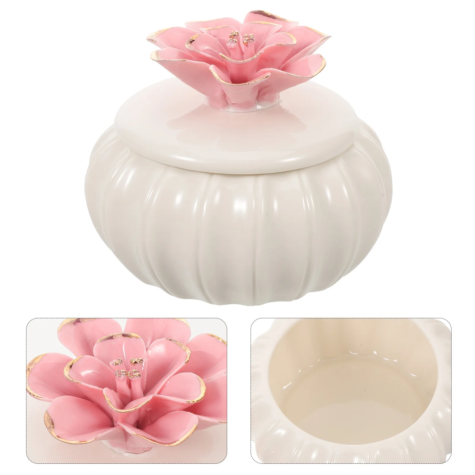 

Ceramic Storage Jar Ornament Fine Craftsmanship Jewelry Box for Rings Earrings Bracelets Home Decor Jewelry Box