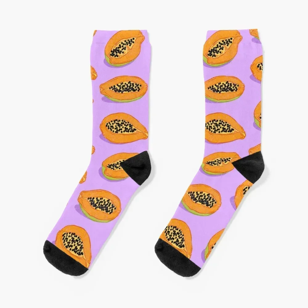 

Papaya Socks aesthetic men cotton high quality custom sports Lots Male Socks Women's