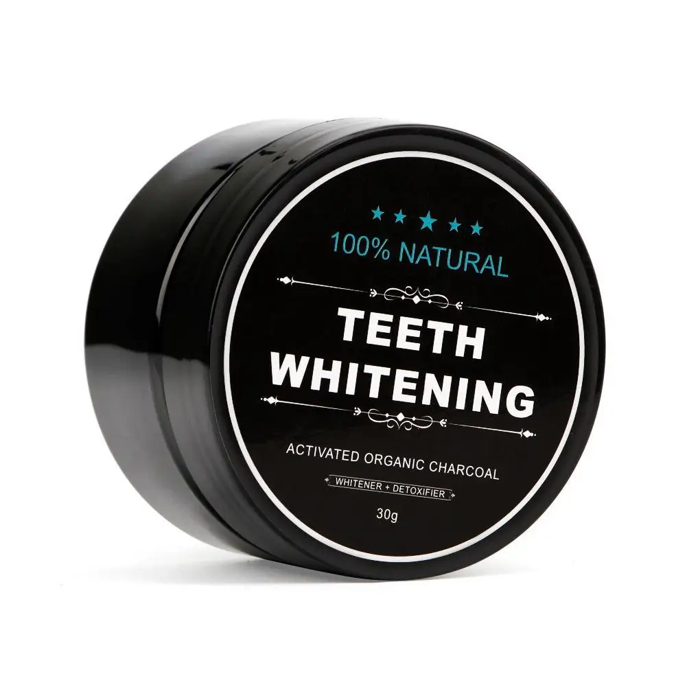 30g Natural Teeth Whitening Powder Activated Organic Whitener Oral Charcoal Teeth Polish Teeth Clean Hygiene Powder Strengt B4Z9