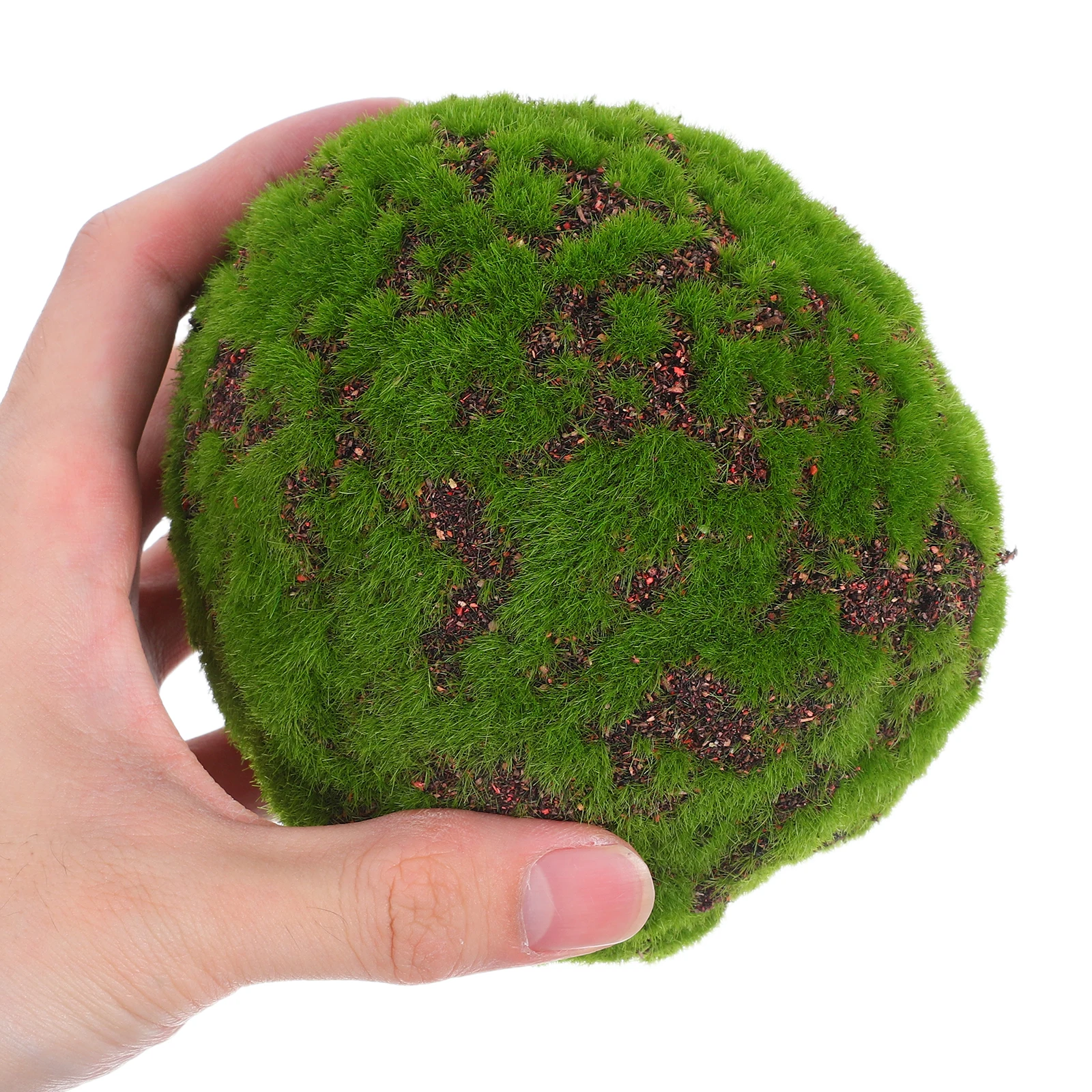 

2pcs Simulated balls Artificial Plant Decorative Green Grass Ornaments Lightweight Lifelike Texture Home Commercial Space