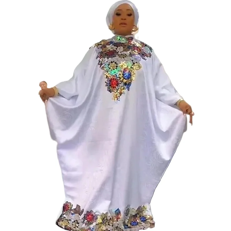 

African Turkey Plus Size Dresses For Women 2024 Autumn Wedding Party Gown Muslim Kaftan Abaya Ankara Dashiki Outfits Boubou