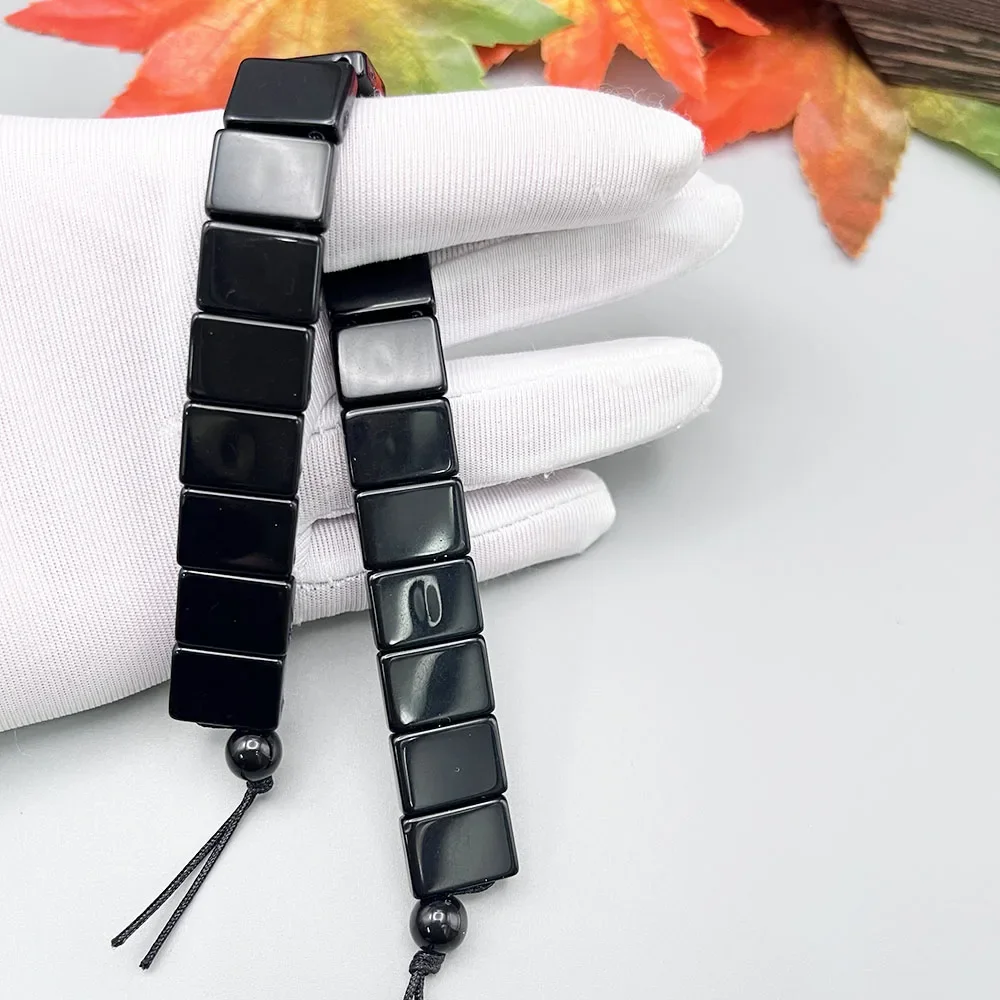 NJ93 جديد الوردية الرجال عالية الجودة الاكريليك الخرز بين الوجه الصلاة أساور التأمل مجوهرات فنجر الضغط اكسسوارات #5