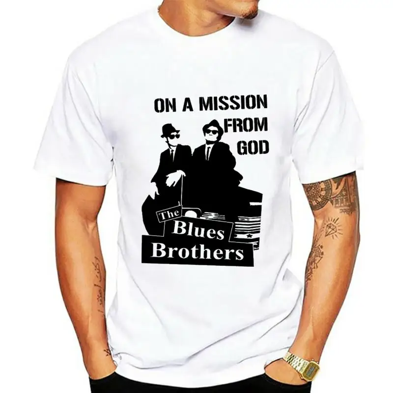 Blues Brothers Movie T shirt all sizes S-5XL White V1 Dan Aykroyd John Belushi