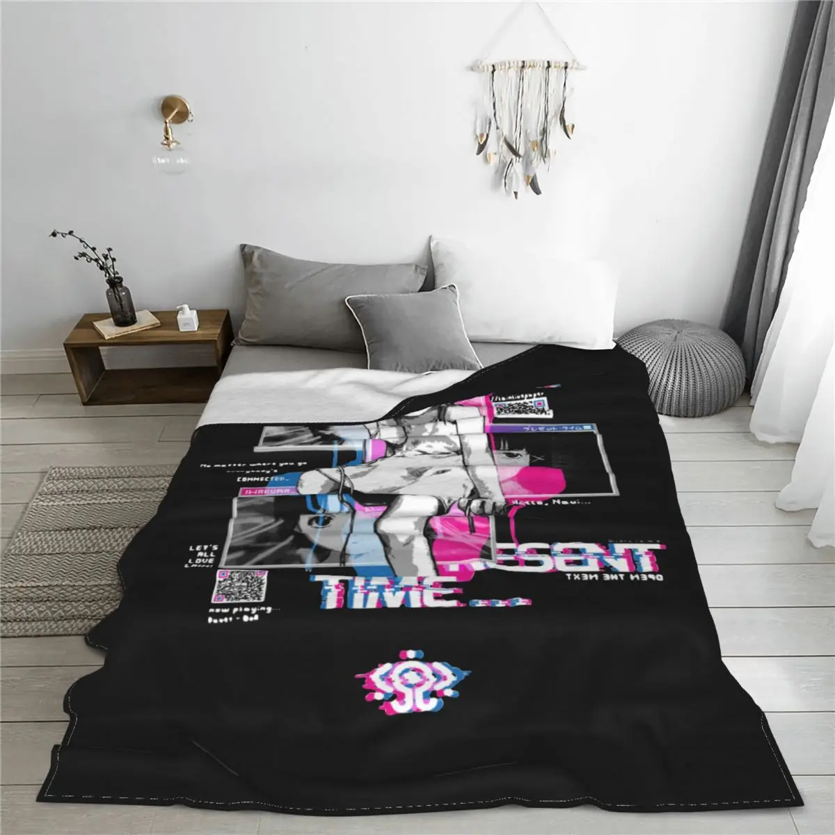 Serial Experiments Lain Flannel Blankets Kawaii Iwakura Anime Custom Throw Blankets for Sofa Bedding Lounge 200x150cm Rug Piece