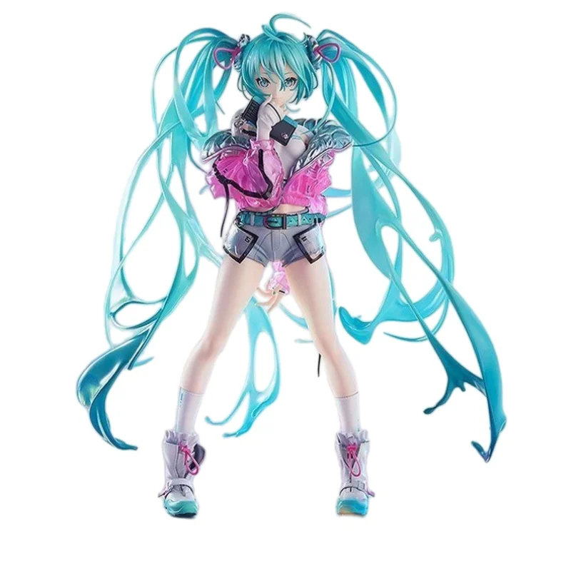 Miyayama Mai Hatsune Miku Twin Tails Figure, Cute Anime Girl Car Dashboard Ornament & Gift view 5