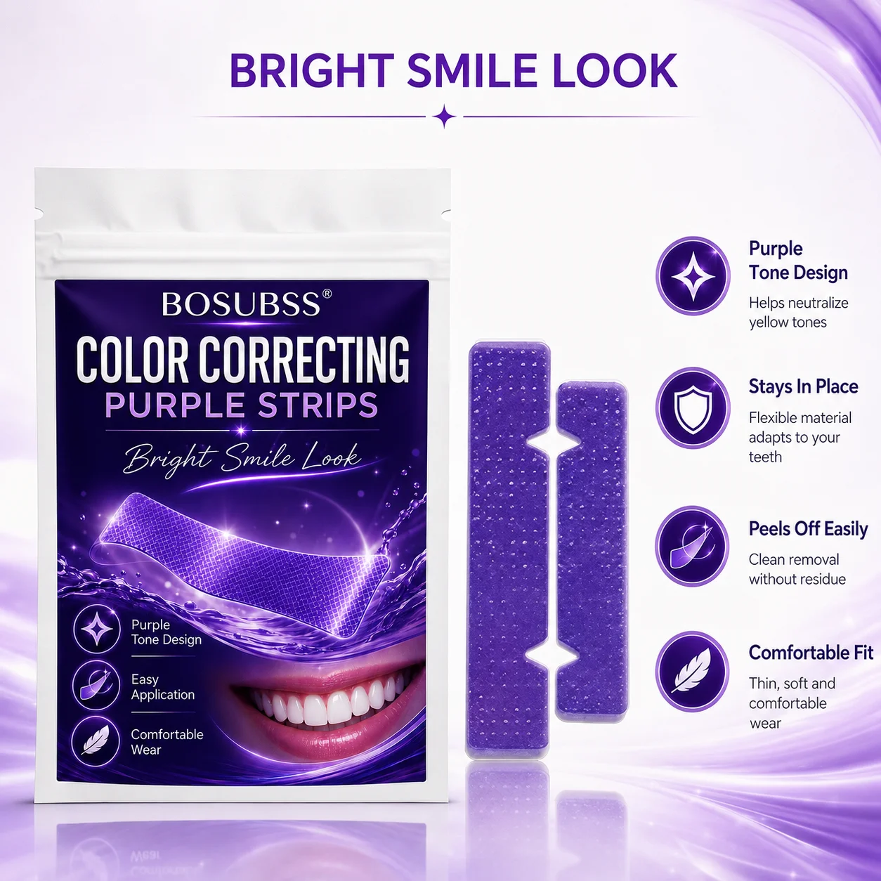 7 pairs/14 pieces teeth whitening strips for daily use, deep cleaning teeth strips, teeth whitening strips