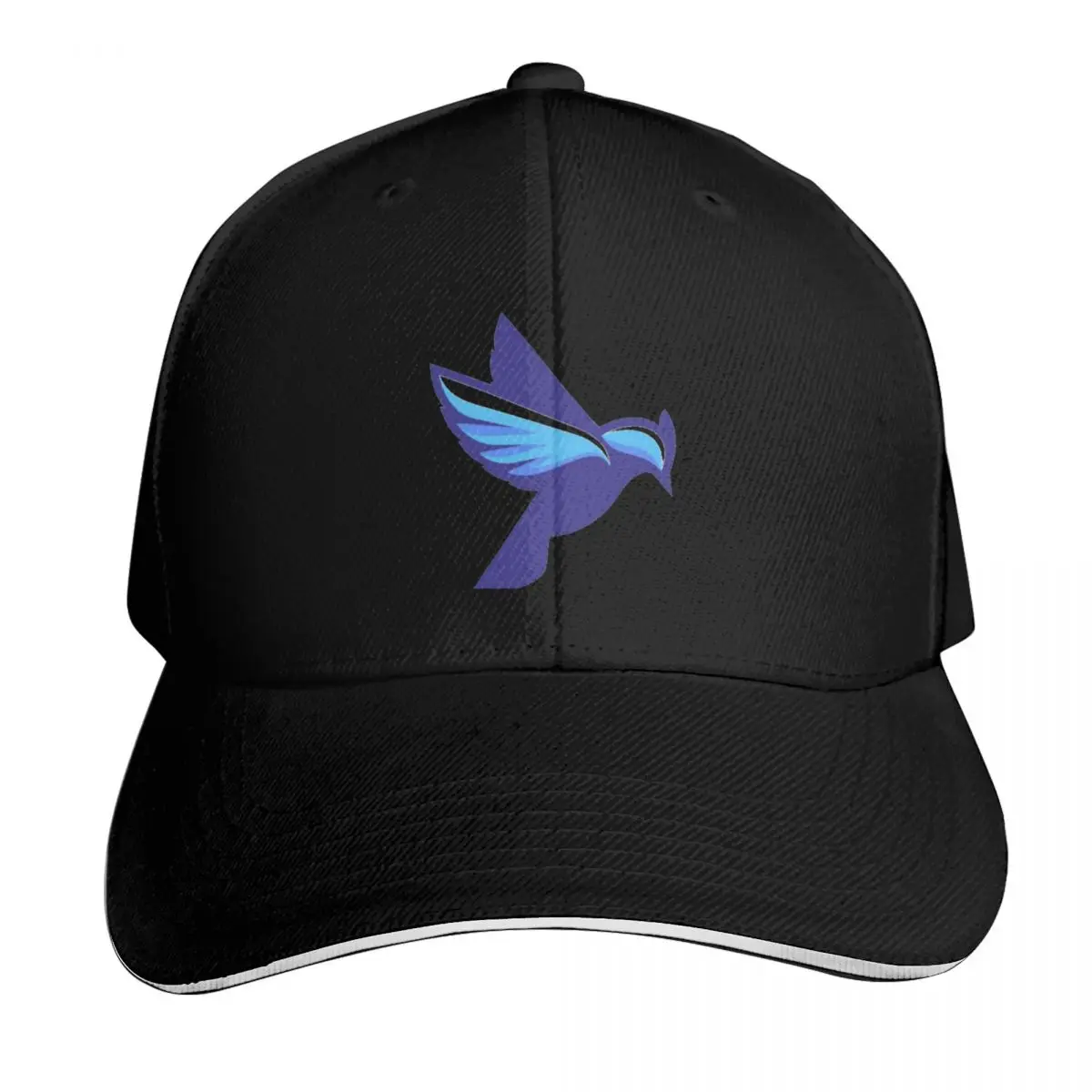 Blue Bird Baseball Cap Breathable Mesh Back Adjustable Buckle Closure Moisture Wicking Quick Dry