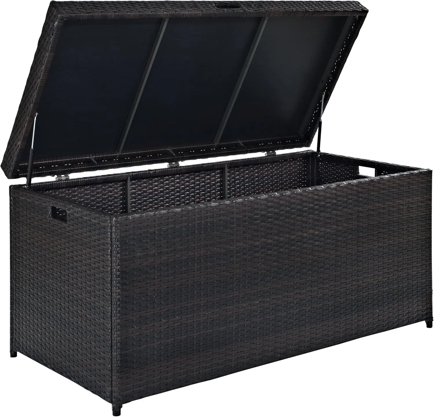 Palm Harbor Wicker Outdoor Storage Box for Patio Furniture Cushions and Pool Floats