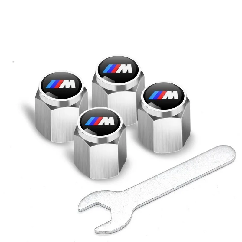 4Pcs Car Wheel Tire Styling Tire Valve Air Nut Cover Car Logo Accessories for BMW E46 E52 E53 E60 E90 E91 F30 F20 F10 F15 M3 M5