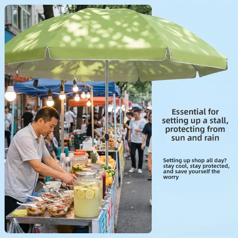 Factory Direct Outdoor Market Stall Umbrella Sun Shade Waterproof Oxford Cloth Outdoor Umbrella Patio Umbrella Patio Furniture