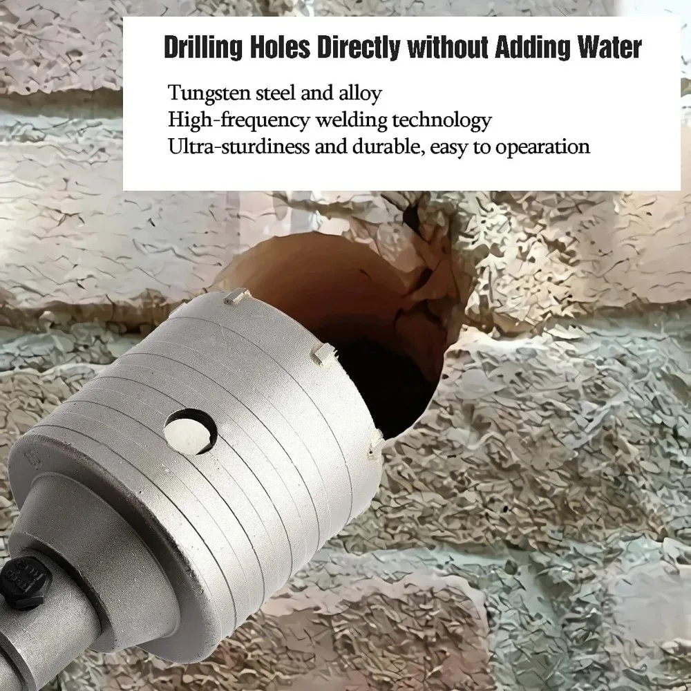 

Durable 30/40/60MM Concrete Wall Hole Saw Alloy High Quality Shank Hole Saw Tooth Hole Cutter for Brick Stone