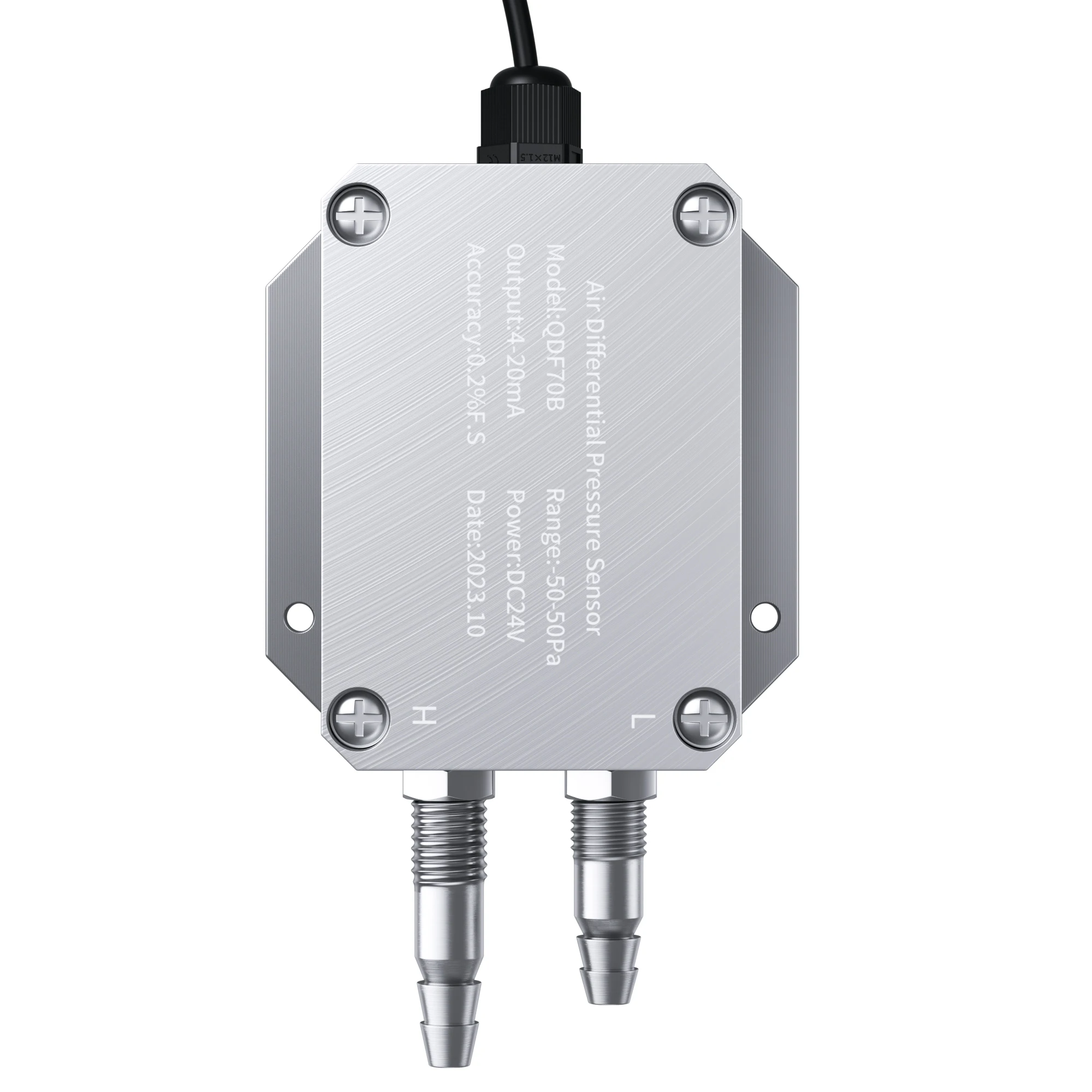 Imagem -05 - Sensor de Pressão Diferencial ar e Vento Pressão Transmissor 420ma 010v Saída Qdx50d 3kpa 5kpa 50pa 200pa