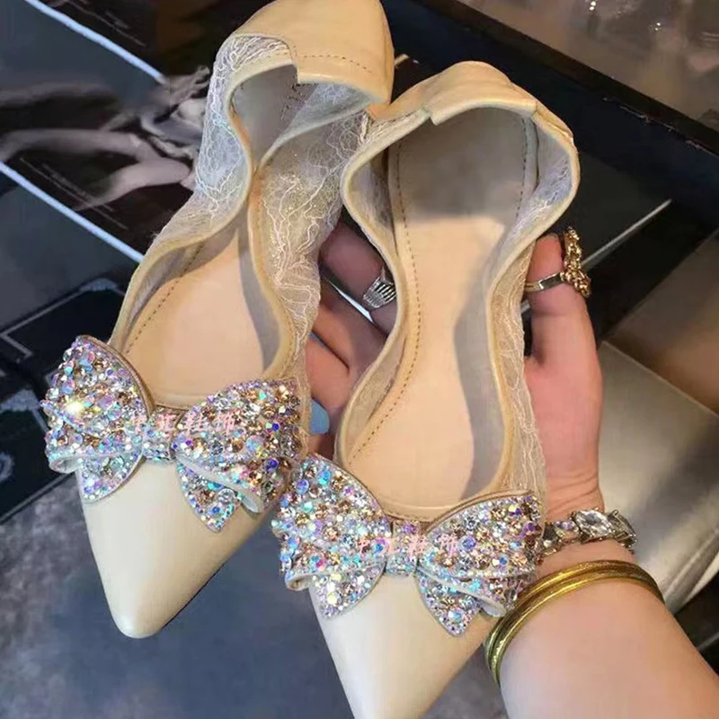 Hot ironing craft AB crystal rhinestone bow DIY sewing in ladies shoes bag wedding decoration accessories SG030