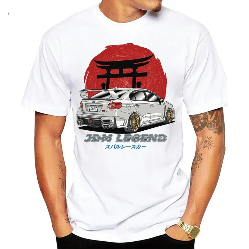 JDM SUBARU Men T Shirt Japanese Car Streetwear  Print 2023 Summer SUBARU Short Tees dropshipping