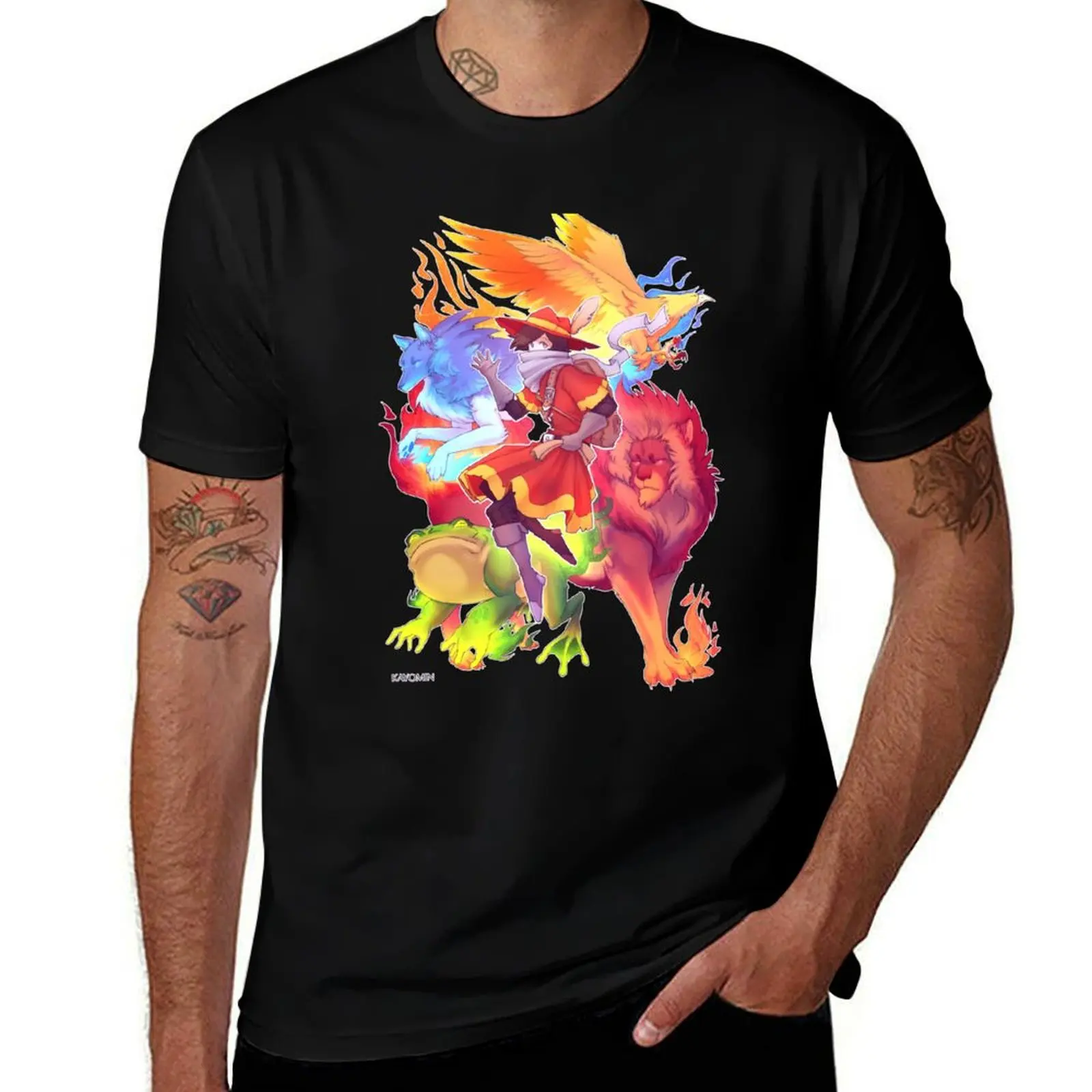 Monster Sanctuary T-Shirt Active Sports Short Sleeve Cotton Shirt T-Shirt